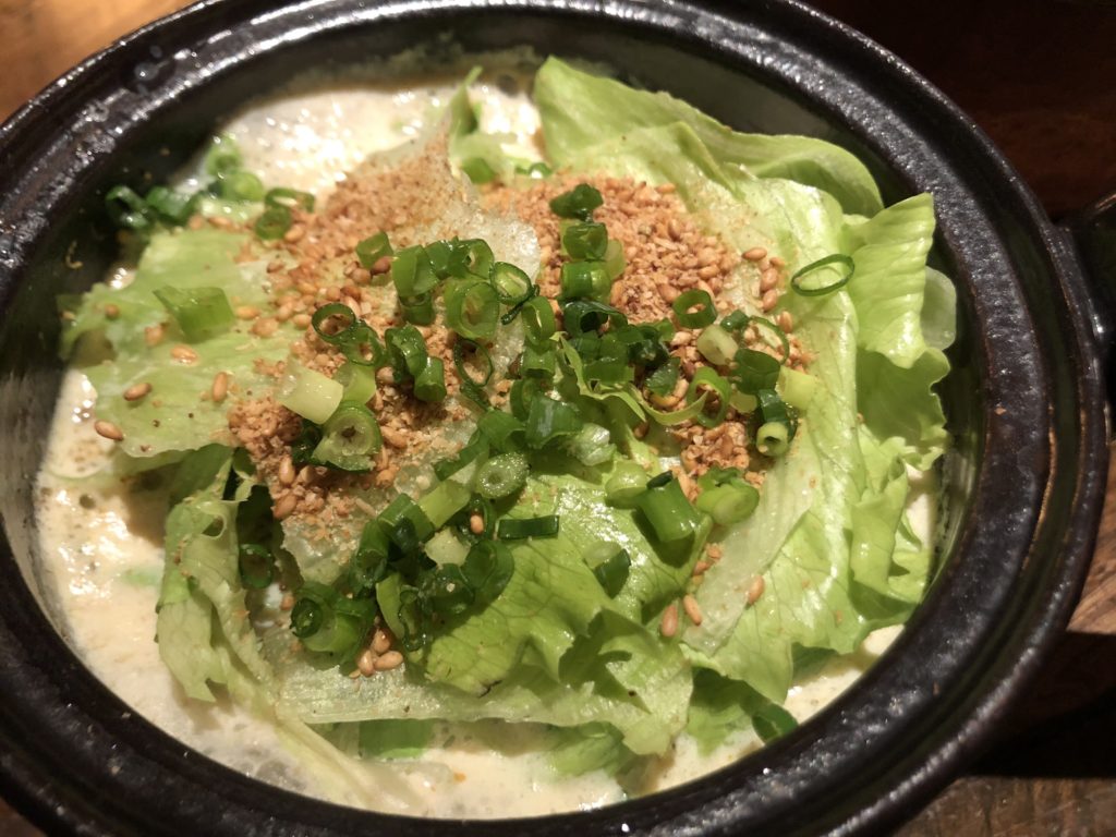 豆乳坦々レタス鍋画像